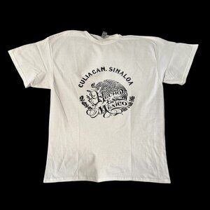 White Shirt With Short Sleeve Culiacan Sin.